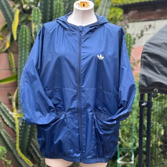 Adidas Windbreaker Blue Men’s Size M - Picture 3 of 7